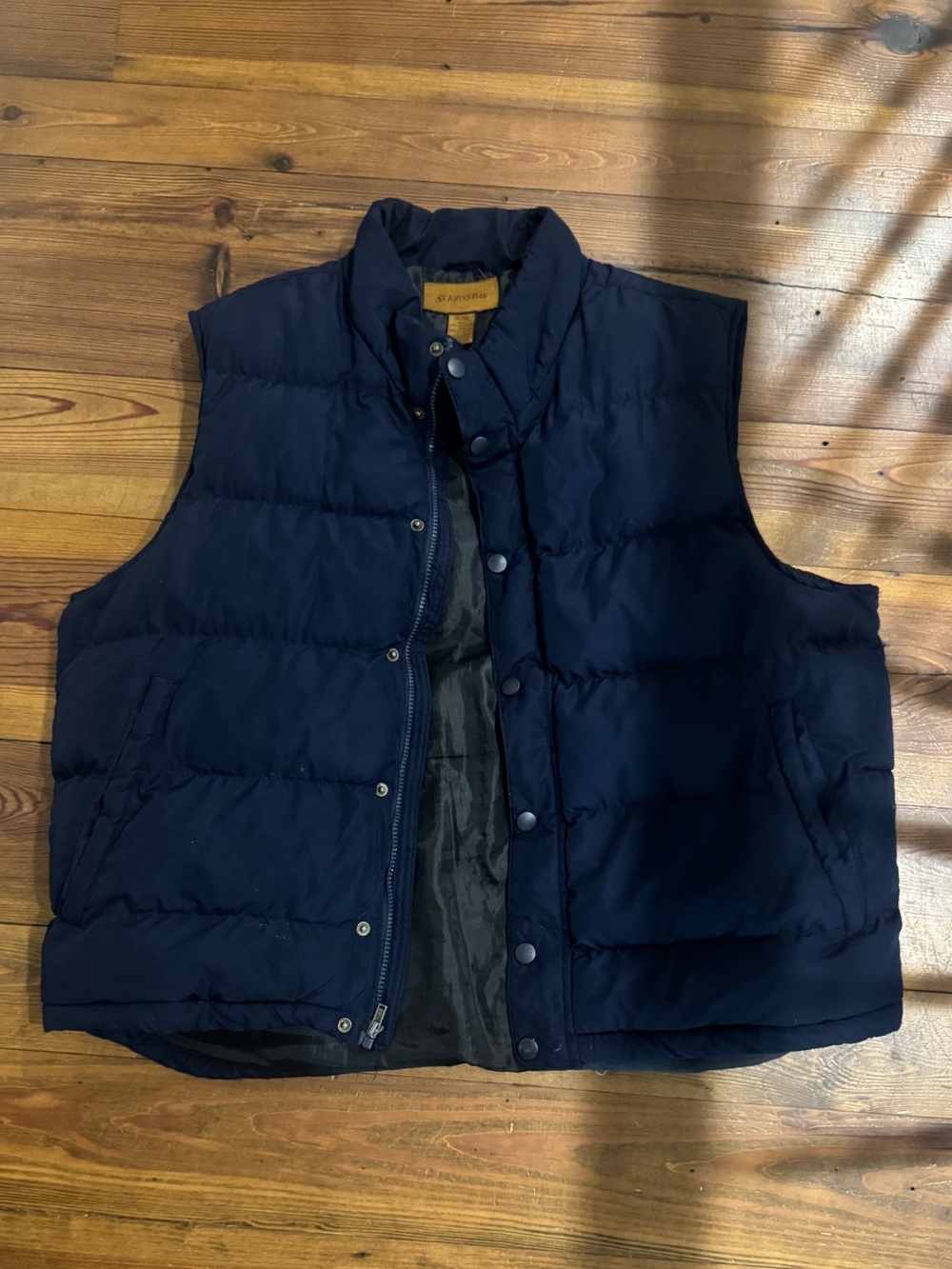 St. John's Bay Navy Quilted Puffer Vest